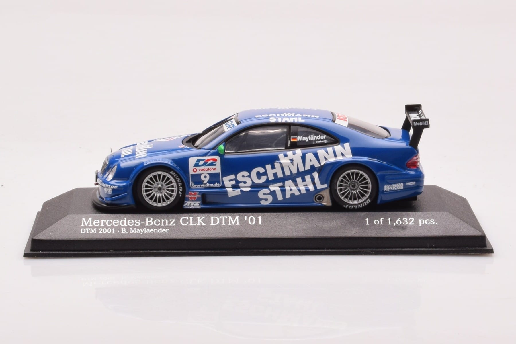 Mercedes CLK DTM Team Manthey #9 B. Maylander DTM 2001 Minichamps 1:43 400013109 Pressofusione