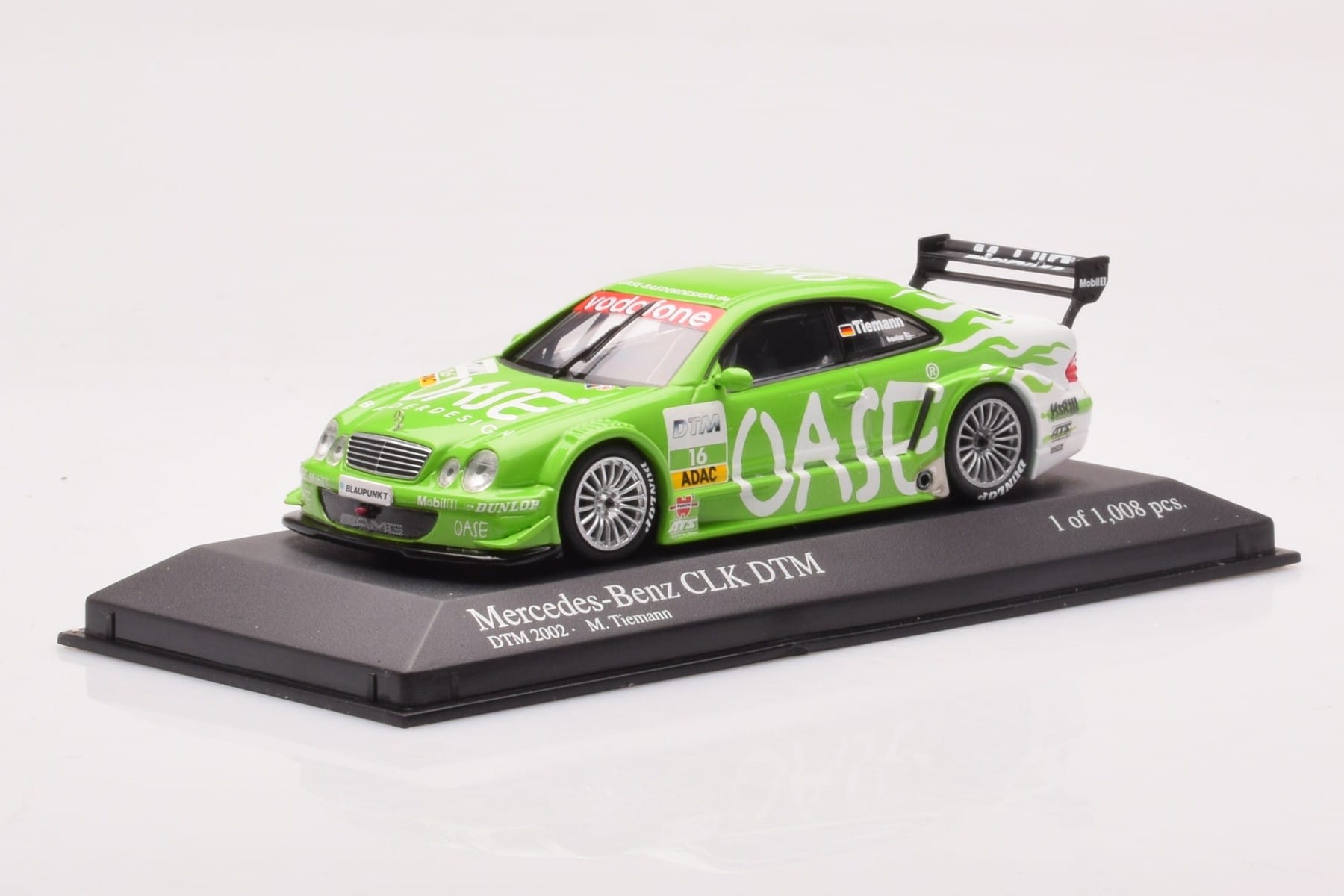 Mercedes CLK DTM Team OASE AMG #16 M. Tiemann DTM 2001 Minichamps 1:43 400023116 Pressofusione — immagine 2 di 4