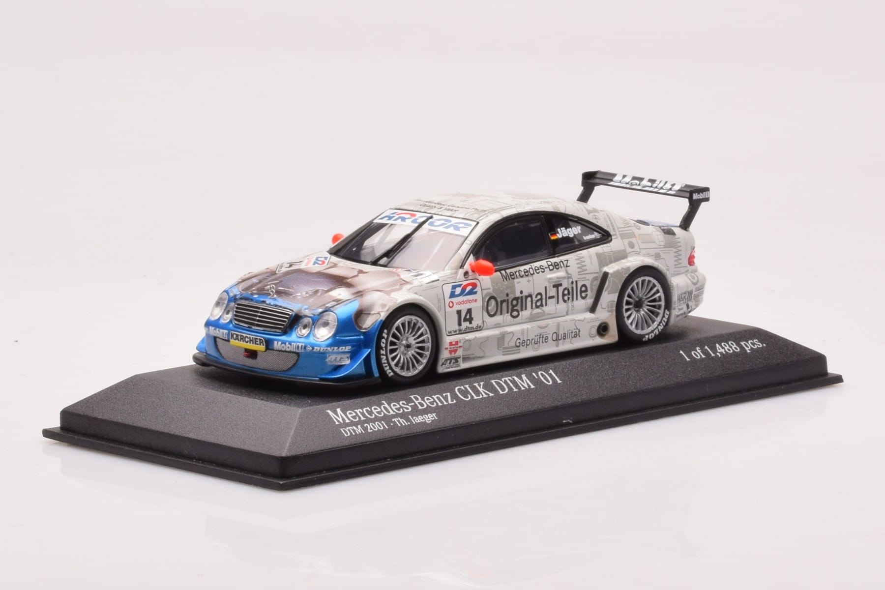Mercedes CLK DTM Team Persson #14 Jaeger DTM 2001 Minichamps 1:43 400013714 Pressofusione — immagine 2 di 4