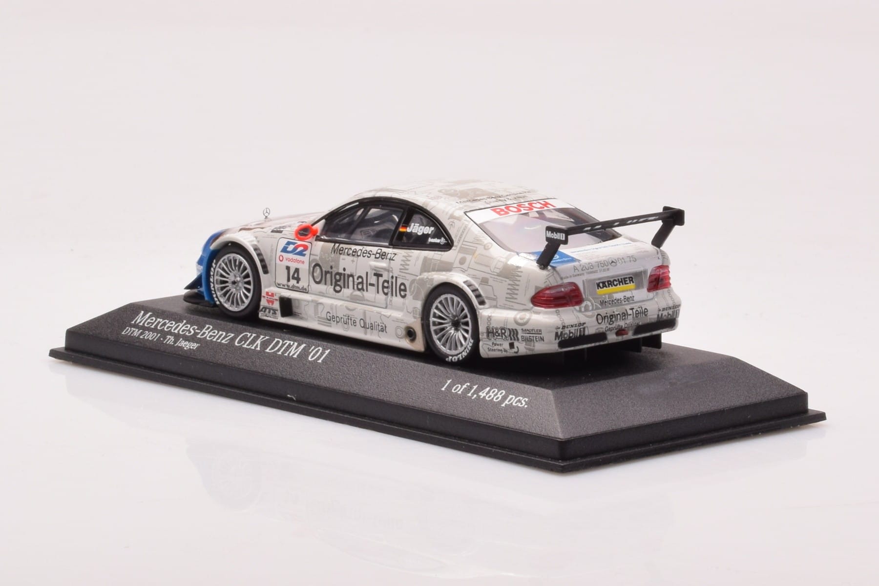 Mercedes CLK DTM Team Persson #14 Jaeger DTM 2001 Minichamps 1:43 400013714 Pressofusione — immagine 3 di 4