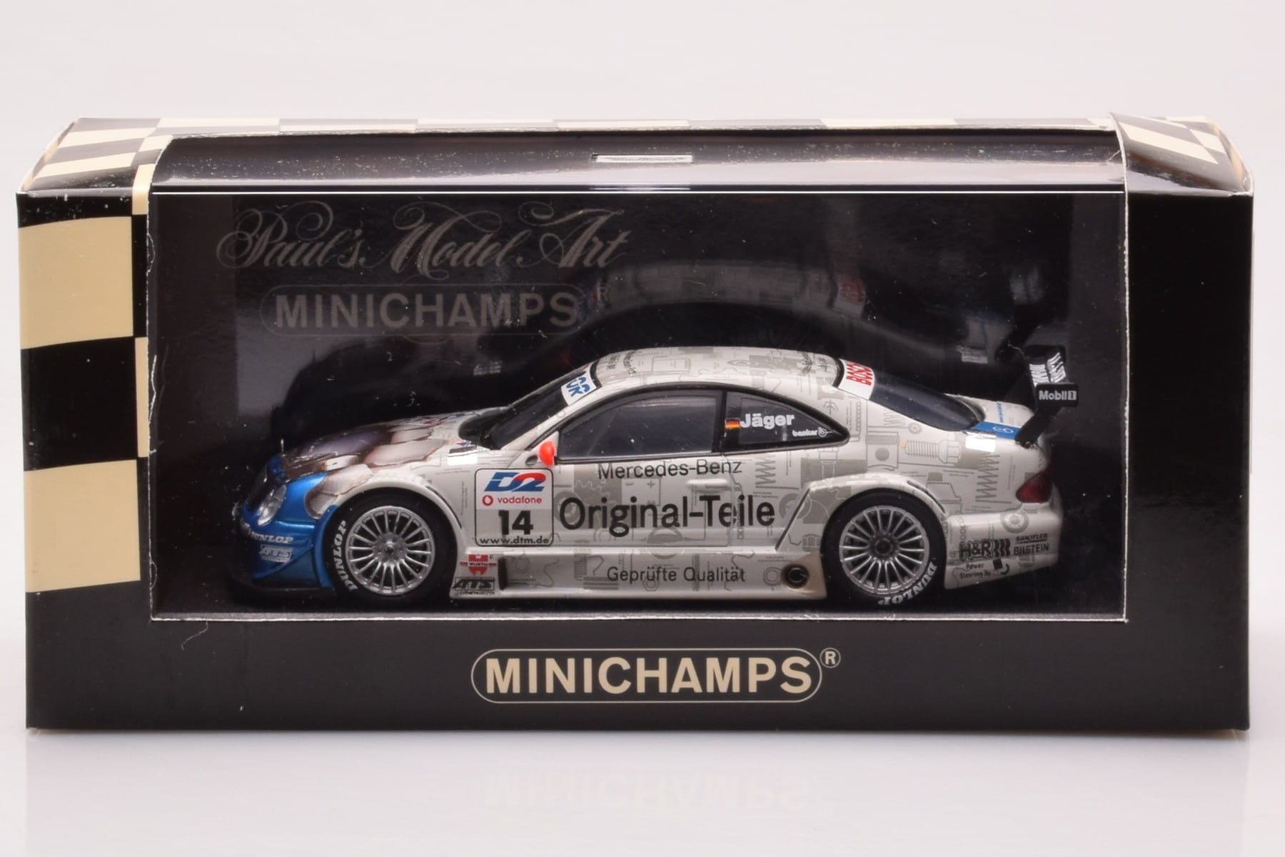 Mercedes CLK DTM Team Persson #14 Jaeger DTM 2001 Minichamps 1:43 400013714 Pressofusione — immagine 4 di 4
