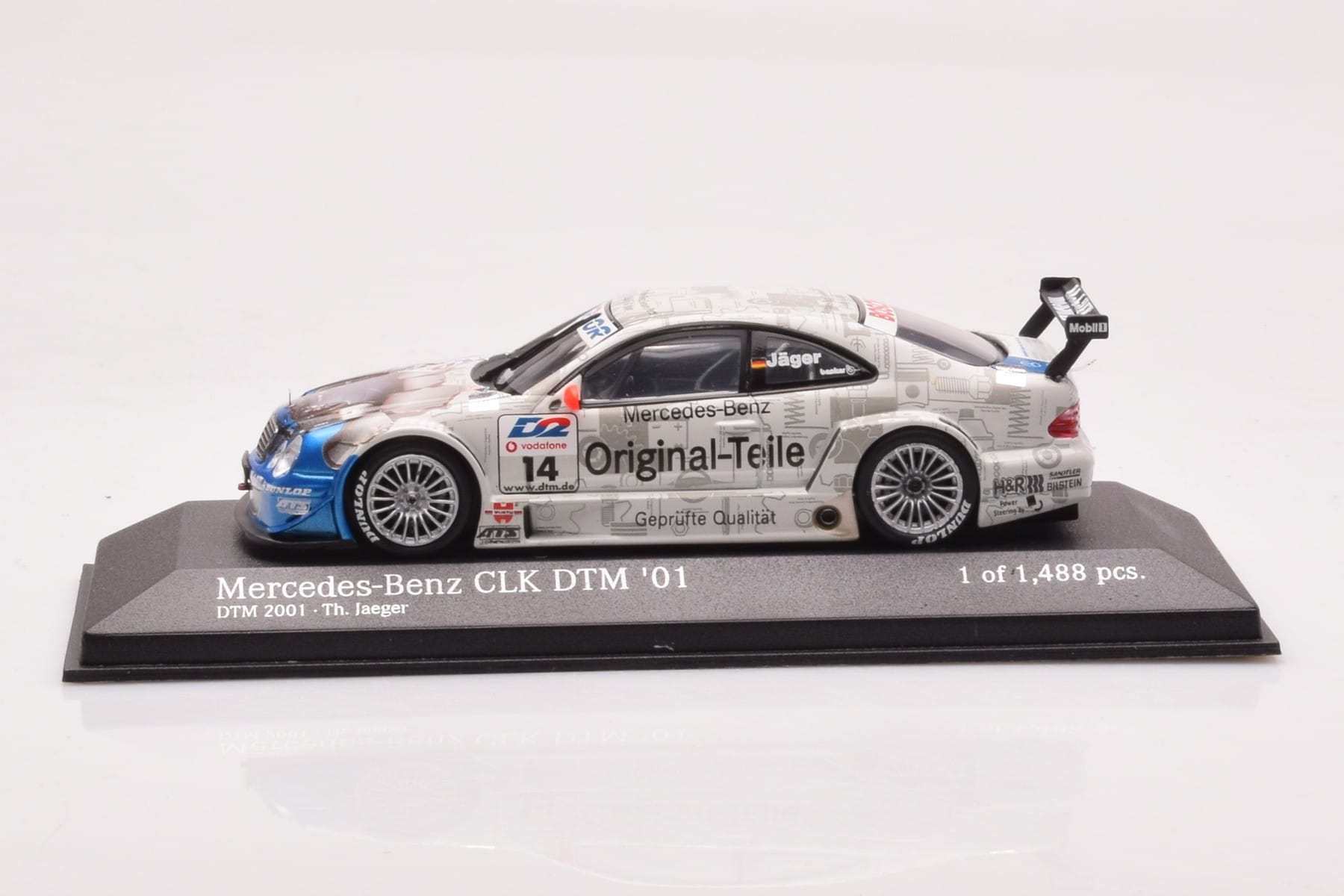 Mercedes CLK DTM Team Persson #14 Jaeger DTM 2001 Minichamps 1:43 400013714 Pressofusione