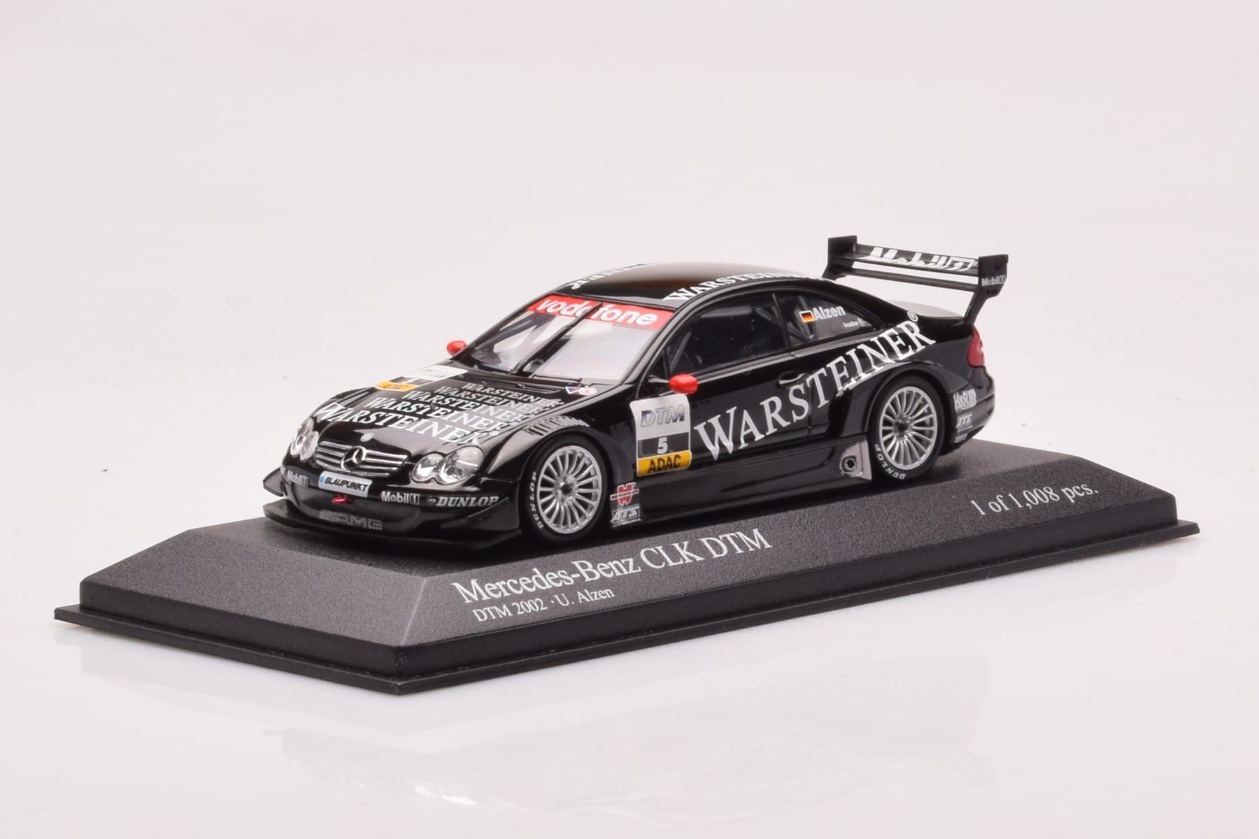 Mercedes CLK DTM Team Warsteiner AMG #5 U. Alzen DTM 2002 Minichamps 1:43 400023025 Pressofusione — immagine 2 di 4