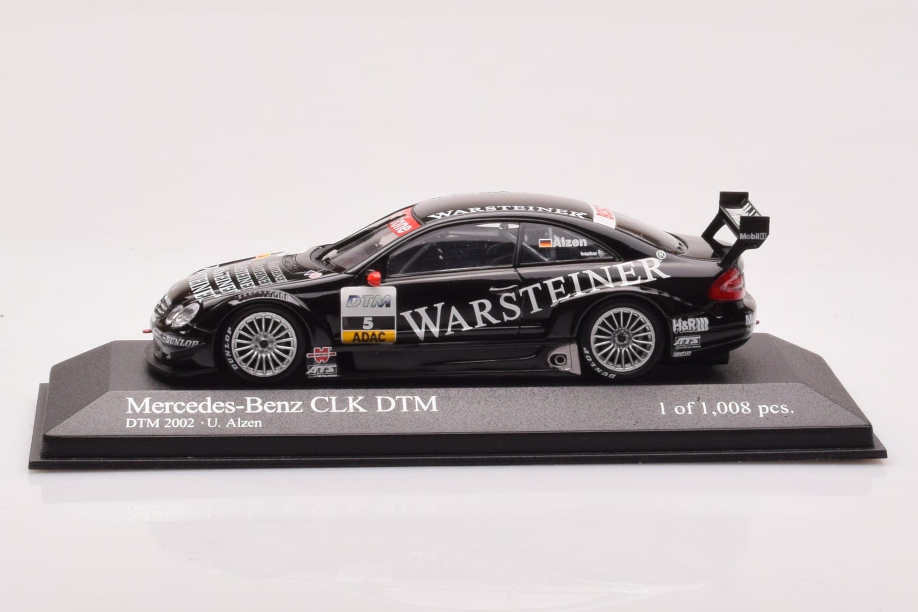 Mercedes CLK DTM Team Warsteiner AMG #5 U. Alzen DTM 2002 Minichamps 1:43 400023025 Pressofusione