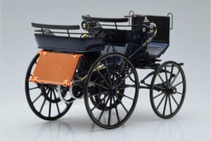 Mercedes Daimler Motorkutsche Blu Scuro Norev 1:18 183700 Pressofusione — immagine 2 di 6