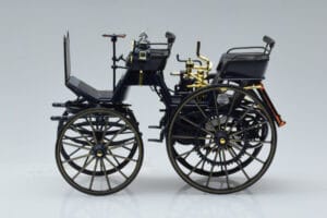 Mercedes Daimler Motorkutsche Blu Scuro Norev 1:18 183700 Pressofusione — immagine 3 di 6