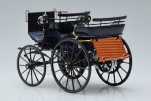 Mercedes Daimler Motorkutsche Blu Scuro Norev 1:18 183700 Pressofusione — immagine 5 di 6