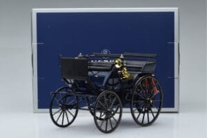 Mercedes Daimler Motorkutsche Blu Scuro Norev 1:18 183700 Pressofusione — immagine 6 di 6