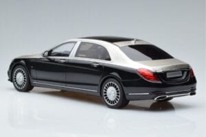 Mercedes Maybach S600 W222 Nero Argento GT Spirit 1:18 GT237 Resina — immagine 5 di 6