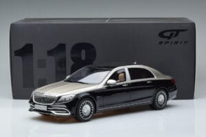 Mercedes Maybach S600 W222 Nero Argento GT Spirit 1:18 GT237 Resina — immagine 6 di 6