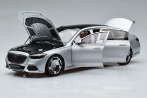 Mercedes Maybach S600 W222 V12 Biturbo Hightech Argento Almost Real 1:18 820118 Pressofusione — immagine 2 di 12