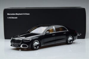 Mercedes Maybach S600 W222 V12 Biturbo Obsidian Nero Almost Real 1:18 820115 Pressofusione — immagine 11 di 11