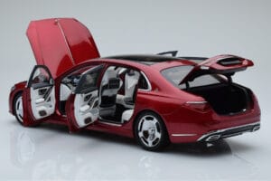 Mercedes Maybach S600 W222 V12 Biturbo Patagonia Rosso Almost Real 1:18 820119 Pressofusione — immagine 5 di 10