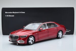 Mercedes Maybach S600 W222 V12 Biturbo Patagonia Rosso Almost Real 1:18 820119 Pressofusione — immagine 10 di 10