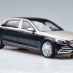 Mercedes Maybach S650 X222 Blu Argento Norev 1:18 B66960615 Pressofusione - image 5 of 7