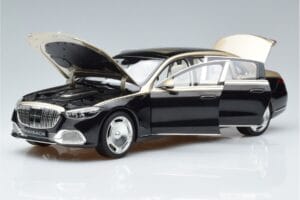 Mercedes Maybach S680 X223 Oro Nero Metallic Norev 1:18 183917 Pressofusione — immagine 2 di 7