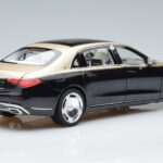 Mercedes Maybach S680 X223 Oro Nero Metallic Norev 1:18 183917 Pressofusione - image 3 of 7
