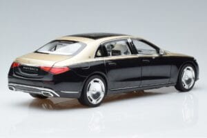 Mercedes Maybach S680 X223 Oro Nero Metallic Norev 1:18 183917 Pressofusione — immagine 3 di 7