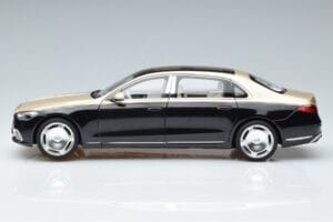 Mercedes Maybach S680 X223 Oro Nero Metallic Norev 1:18 183917 Pressofusione — immagine 4 di 7