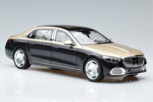 Mercedes Maybach S680 X223 Oro Nero Metallic Norev 1:18 183917 Pressofusione — immagine 5 di 7