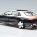 Mercedes Maybach S680 X223 Oro Nero Metallic Norev 1:18 183917 Pressofusione - image 6 of 7