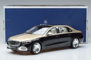 Mercedes Maybach S680 X223 Oro Nero Metallic Norev 1:18 183917 Pressofusione — immagine 7 di 7