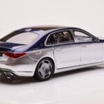 Mercedes Maybach S680 W223 Nautical Blu Cirrus Argento Almost Real 1:18 - image 3 of 8