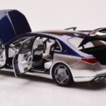 Mercedes Maybach S680 W223 Nautical Blu Cirrus Argento Almost Real 1:18 - image 5 of 8