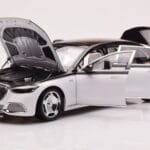 Mercedes Maybach S680 W223 Obsidian Nero Diamond Bianco Almost Real 1:18 - image 2 of 7