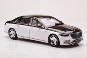 Mercedes Maybach S680 W223 Obsidian Nero Diamond Bianco Almost Real 1:18 820121 Pressofusione — immagine 5 di 7