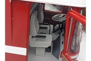 Mercedes O317 Porsche Transporter Rosso CMR 1:18 CMR149 Pressofusione — immagine 11 di 12