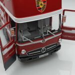 Mercedes O317 Porsche Transporter Rosso CMR 1:18 - image 6 of 12