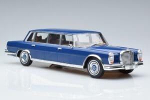 Mercedes S-Class 600 W100 LWB Pullman Blu Scuro MCG 1:18 MCG18189 Pressofusione — immagine 4 di 6