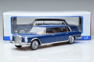 Mercedes S-Class 600 W100 LWB Pullman Blu Scuro MCG 1:18 MCG18189 Pressofusione — immagine 6 di 6