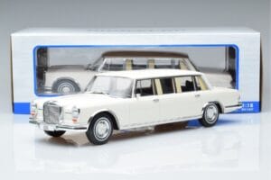 Mercedes S-Class 600 W100 LWB Pullman Bianco MCG 1:18 MCG18188 Pressofusione — immagine 6 di 6