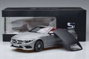 Mercedes S-Class A217 Cabriolet Grigio Norev 1:18 B66960355 Pressofusione — immagine 8 di 8