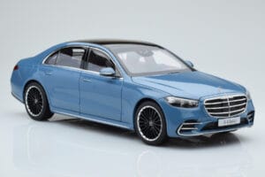 Mercedes S-Class W223 Vintage Blu Norev 1:18 B66960828 Pressofusione — immagine 5 di 7