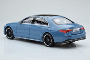 Mercedes S-Class W223 Vintage Blu Norev 1:18 B66960828 Pressofusione — immagine 6 di 7