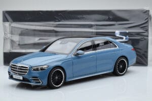 Mercedes S-Class W223 Vintage Blu Norev 1:18 B66960828 Pressofusione — immagine 7 di 7
