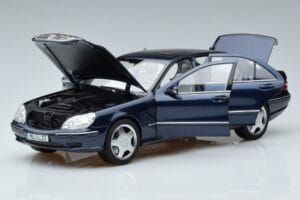 Mercedes S55 AMG W220 Blu Norev 1:18 183817 Pressofusione — immagine 2 di 7