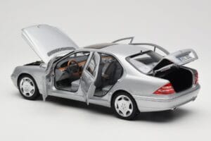 Mercedes S600 W220 Argento Metallizzato Norev 1:18 183810 Pressofusione — immagine 5 di 8