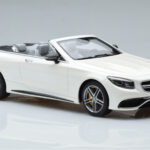 Mercedes AMG S63 A217 Cabriolet Diamond Bianco GT Spirit 1:18 - image 4 of 6