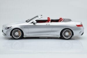 Mercedes AMG S65 A217 Cabriolet Argento GT Spirit 1:18 GT764 Resina — immagine 3 di 6
