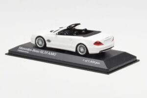 Mercedes SL 55 AMG R230 Bianco Minichamps 1:43 400036170 Pressofusione — immagine 3 di 4