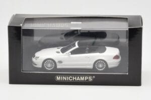 Mercedes SL 55 AMG R230 Bianco Minichamps 1:43 400036170 Pressofusione — immagine 4 di 4