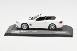 Mercedes SL 55 AMG R230 Bianco Minichamps 1:43 400036170