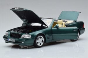 Mercedes SL500 R129 Verde Metallizzato Norev 1:18 183753 Pressofusione — immagine 2 di 8