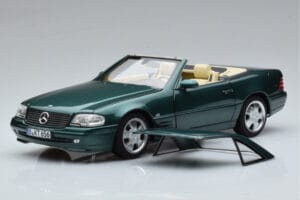 Mercedes SL500 R129 Verde Metallizzato Norev 1:18 183753 Pressofusione — immagine 3 di 8