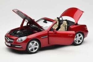 Mercedes SLK R172 Designo Zircon Rosso Minichamps 1:18 B66960513 Pressofusione — immagine 2 di 8