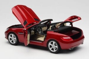 Mercedes SLK R172 Designo Zircon Rosso Minichamps 1:18 B66960513 Pressofusione — immagine 5 di 8